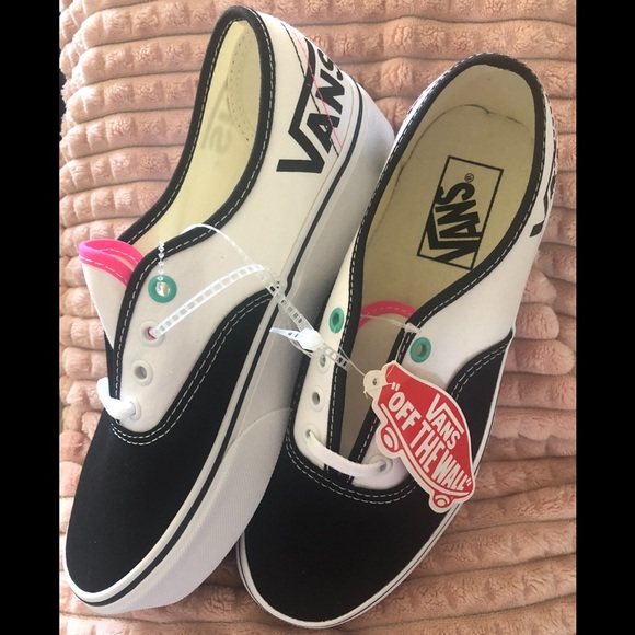 vans platform multicolor